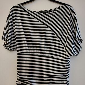 Black & White Striped Blouse